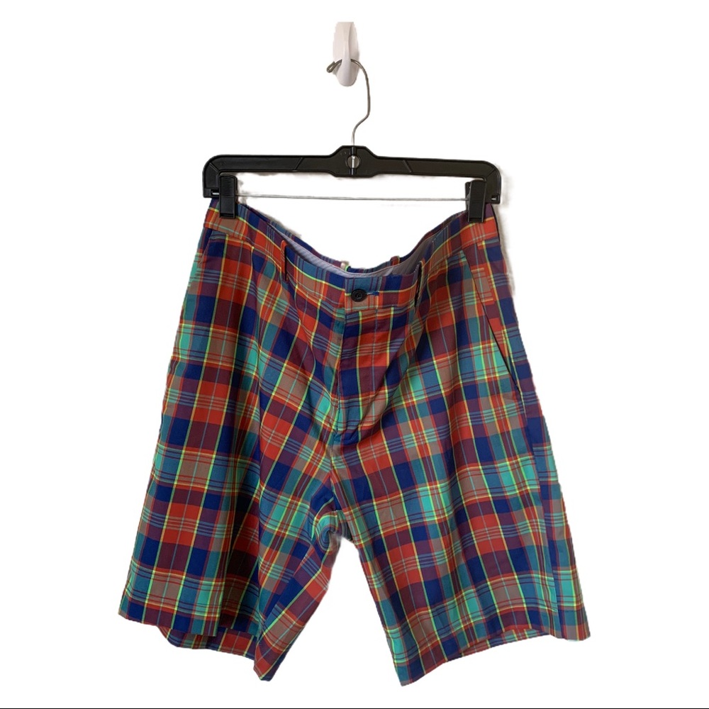Jack Nicklaus Multi-color Plaid Casual Mens Golf Shorts- Size 34